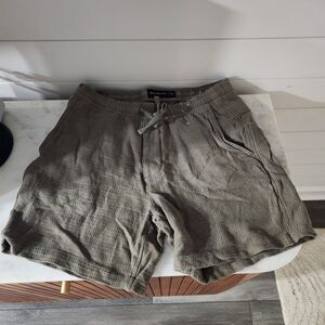 Abercrombie And Fitch Men's Olive Shorts